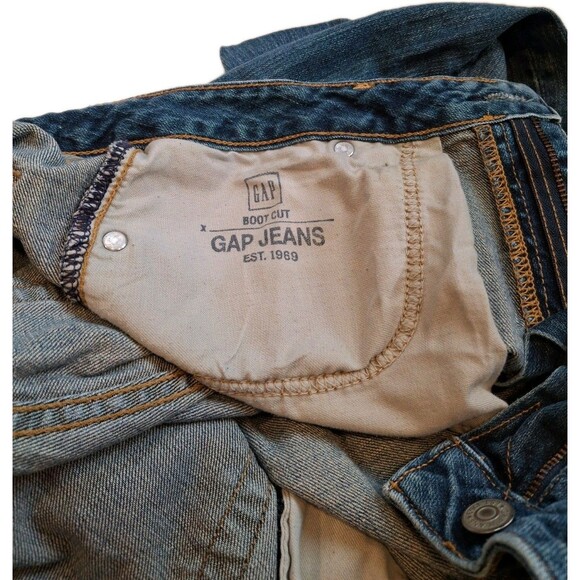 Gap Women's Vintage Y2K Bootcut Stretch Jeans Mid rise Blue Denim |Size 8 - Picture 7 of 12
